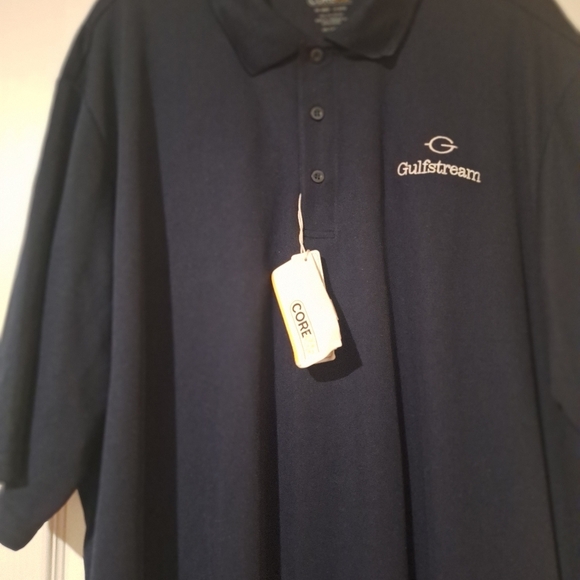 NWT Mens Core365 Polo Style Moisture Wicking‎ Shirt 4XLT Gulfstream Logo UV - Picture 3 of 3